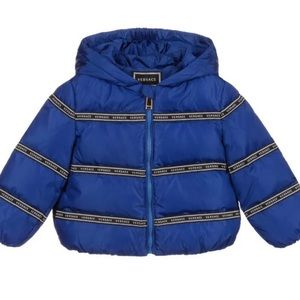 Authentic new with tags Versace baby puffer coat size 3/6 months